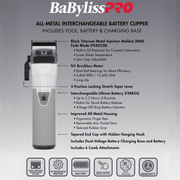 BaBylissPRO FXONE Limited Edition White Clipper | FX899TW - Magnus SupplyBabyliss