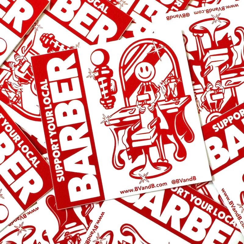 BvandB Sticker – Premium Barbering Decal - Magnus SupplyBVandB