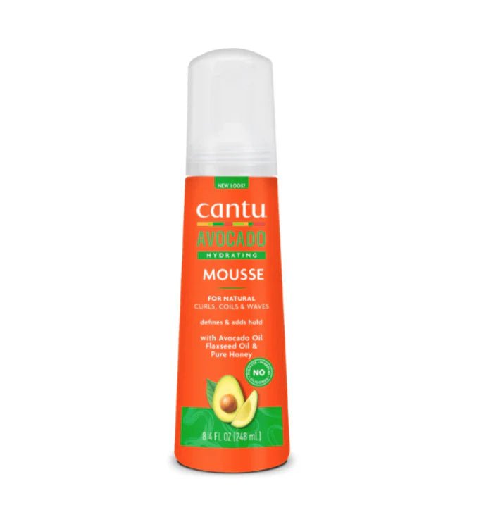 Cantu Avocado Sulfate - Free Hydrating Styling Mousse with Avocado Oil 8.4oz - 