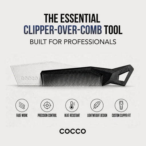 Cocco Hair Professional Clipper Comb (Black) - Magnus SupplyCocco