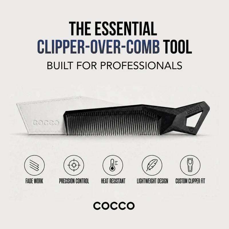 Cocco Hair Professional Clipper Comb (Black)