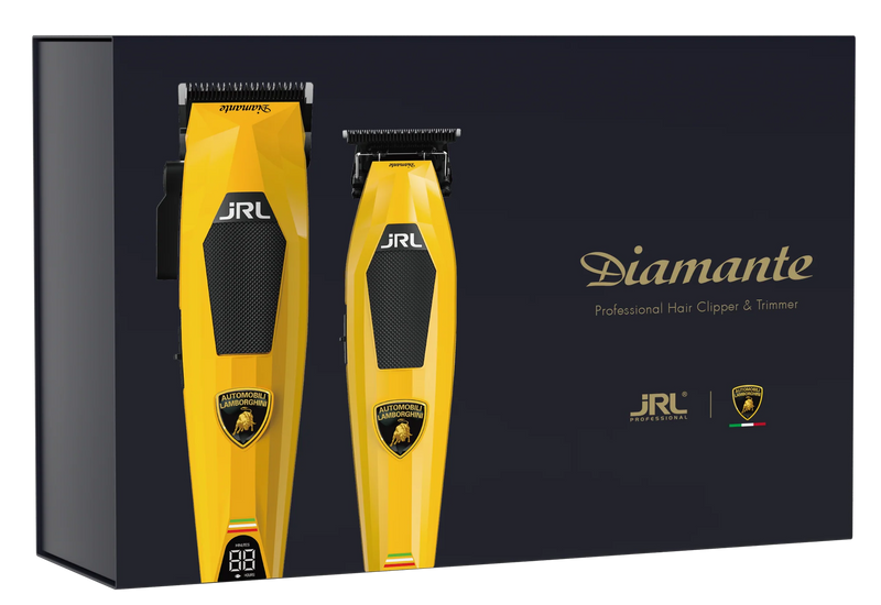 JRL x Lamborghini Diamante Cordless Clipper & Trimmer Combo Set - Yellow (DI2025Y)