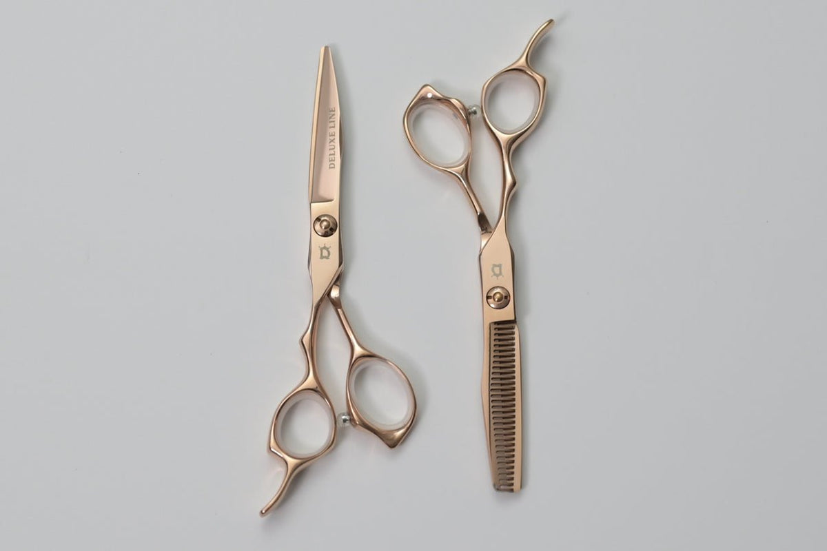 DeluxeLine pro Lefty Rose Sword 6" Shear Set | Left-Handed Barber Shears