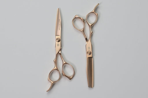 DeluxeLine pro Lefty Rose Sword 6" Shear Set | Left-Handed Barber Shears - Magnus SupplyDeluxeline