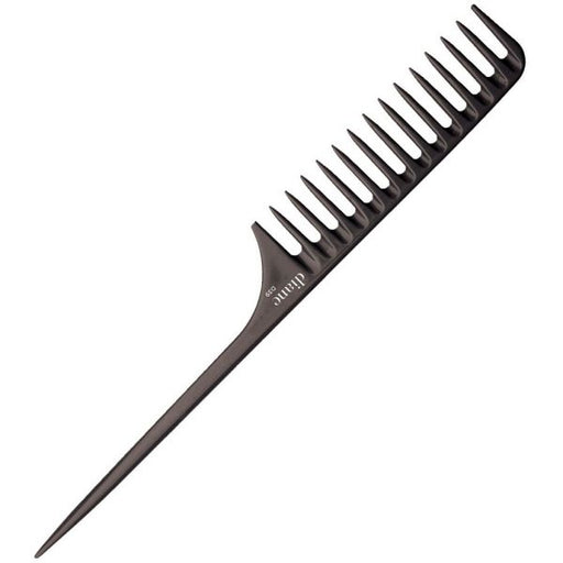 Diane Wide Tooth Rat Tail Comb 11-1/2" - Black D39 - Magnus SupplyDiane