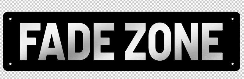 Fade Zone Barber Sign