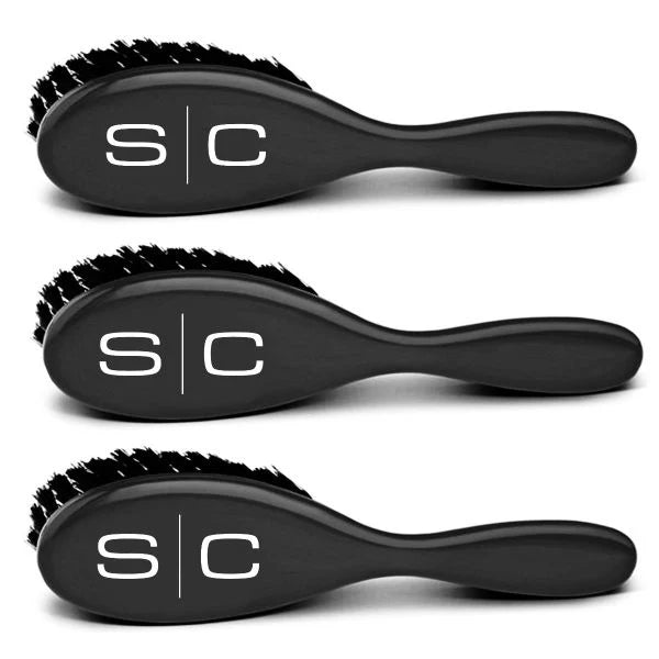 StyleCraft Fresh Cut Fade & Cleaning Barber Brush (3-Pack Set)