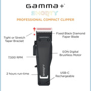 Gamma Shorty Clipper - Magnus Barber Supply