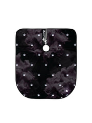 Illuzien Barber Capes featuring bold black and white design, perfect for professional barbershop use.