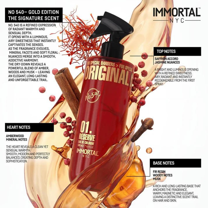 Immortal NYC 01 Reserve Gold Edition No. 540 Cologne - Magnus SupplyImmortal
