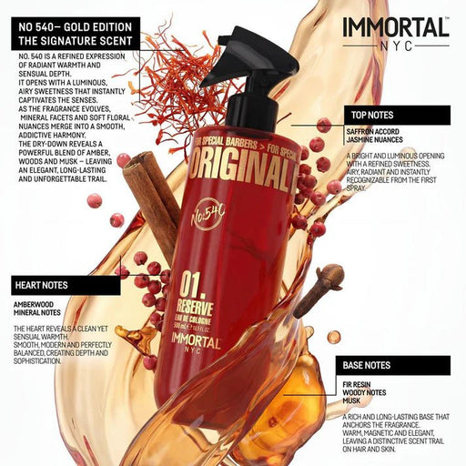 Immortal NYC 01 Reserve Gold Edition No. 540 Cologne - Magnus SupplyImmortal