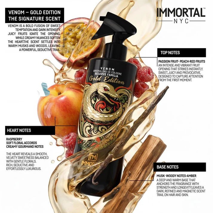 Immortal NYC Gold Edition Venom Cologne - Magnus SupplyImmortal