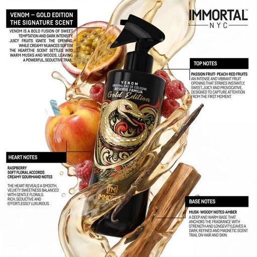 Immortal NYC Gold Edition Venom Cologne - Magnus SupplyImmortal