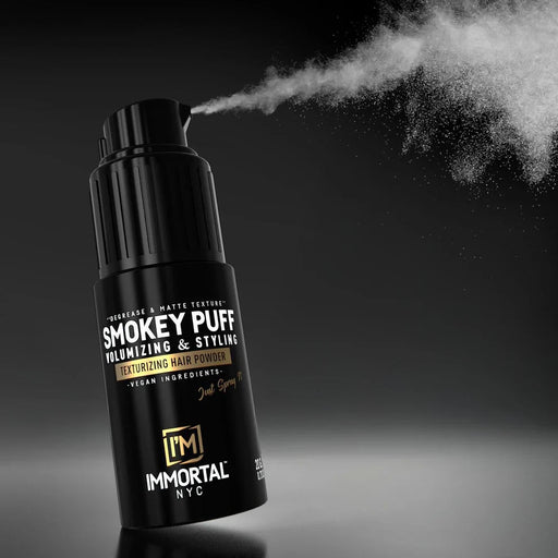 Immortal Smokey Puff – Degrease & Matte Texturizing Hair Powder - Magnus SupplyImmortal