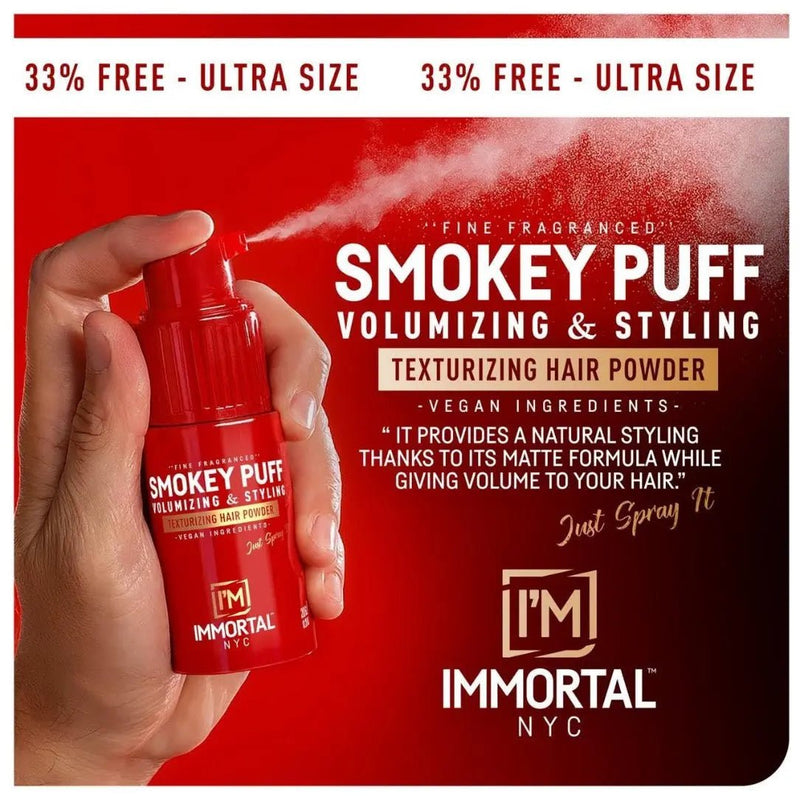 Immortal Smokey Puff - Fine Fragranced Texturizing Hair Powder - Magnus SupplyImmortal