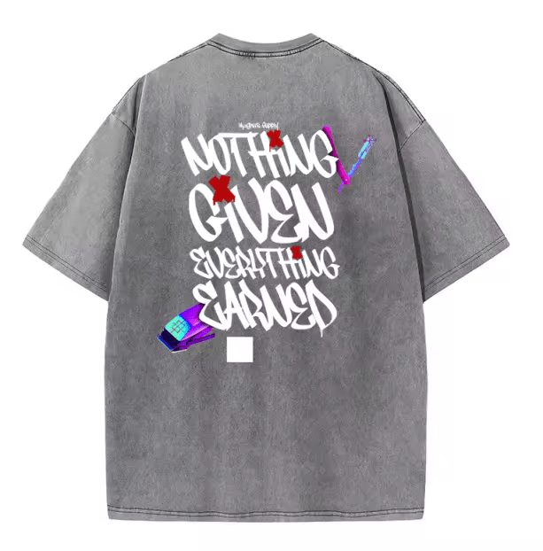 Magnus Oversized T-shirt Nothing Given Everything Earned - Magnus SupplyMagnus Supply