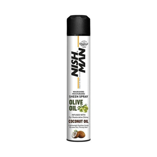 Nishman Olive Oil Moisturizing Hair Sheen Spray Infused w/ Coconut Oil (400ml/13.5oz) - MagnusSupplyNishman