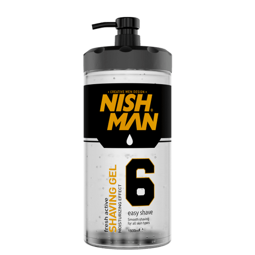 Nishman Professional Shaving Gel No. 6 - Fresh Active (1500ml) - Magnus SupplyNishman