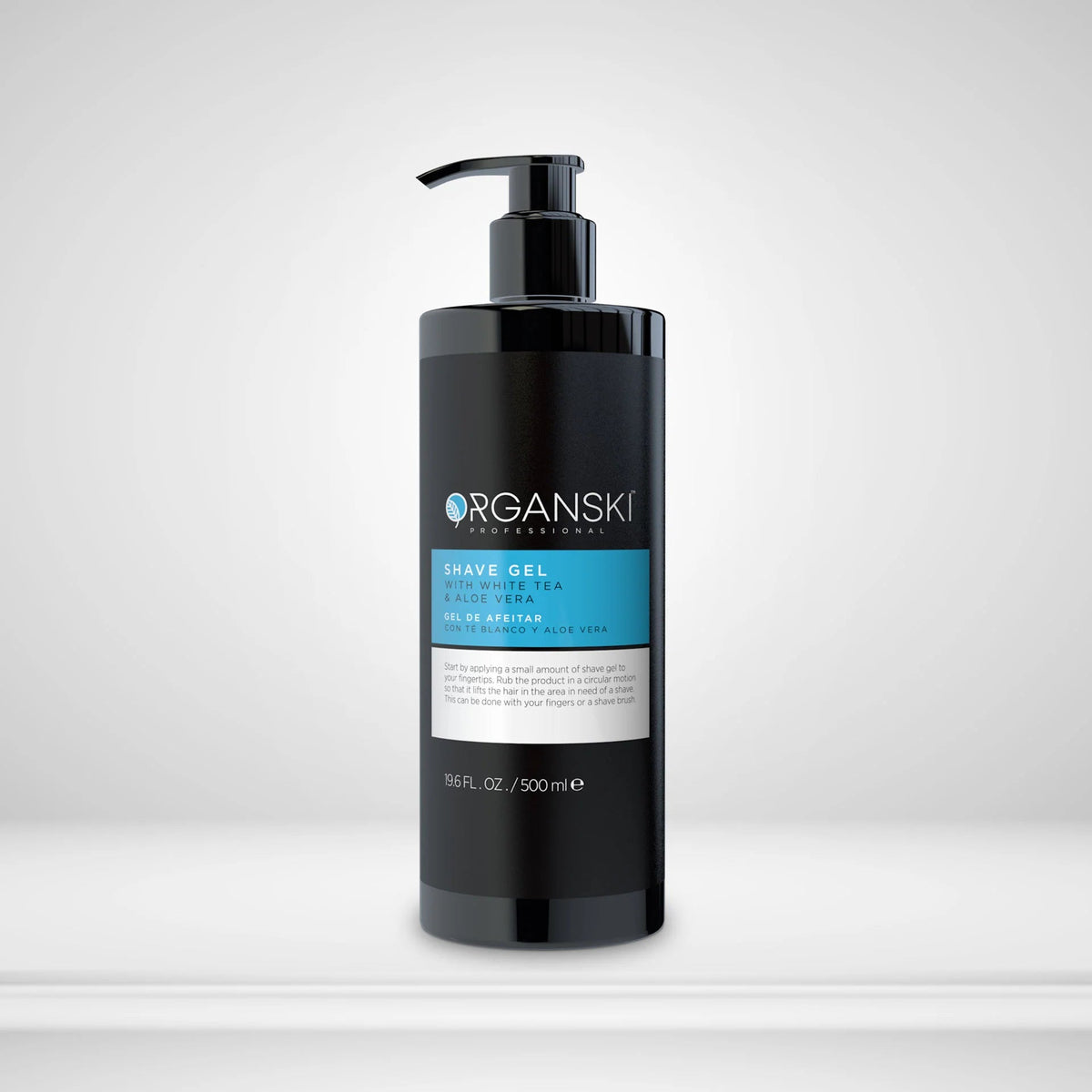 Organski Transparent Shaving Gel – 19.6 fl oz / 500 ml