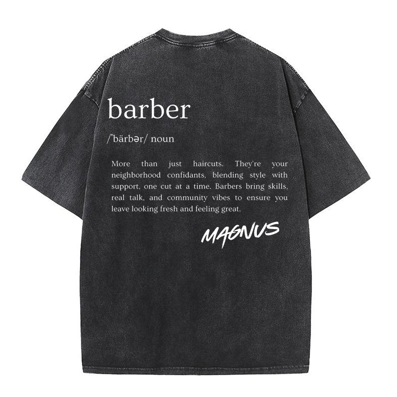 Oversized T-shirt Magnus Barber Meaning - barber supply