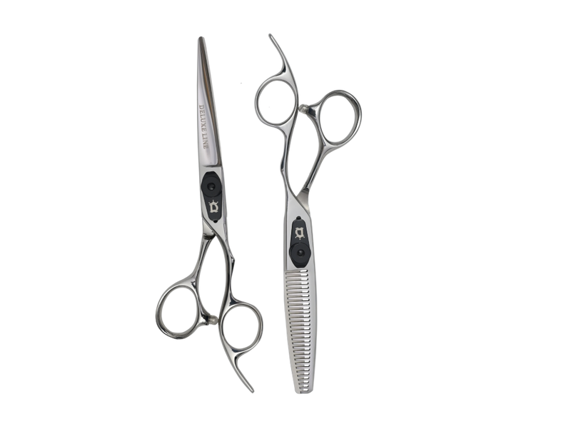 DeluxeLinepro SET PRO 6.5" DS-E2 Barber Shear Set | 440C Steel