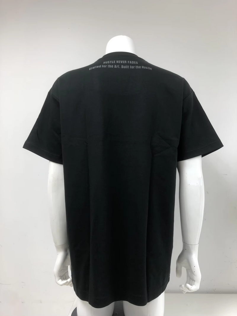 Magnus Oversized T-Shirt Black Hustle Never Fades