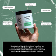 Rolda Menthol & Mint Shaving Cream For Sensitive Skin 500g - Magnus SupplyRolda