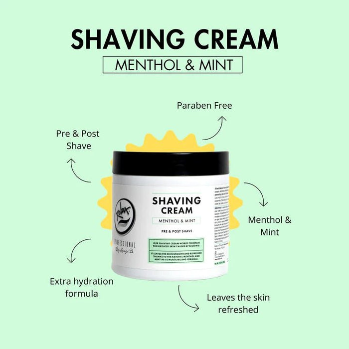 Rolda Menthol & Mint Shaving Cream For Sensitive Skin 500g - MagnusSupplyRolda