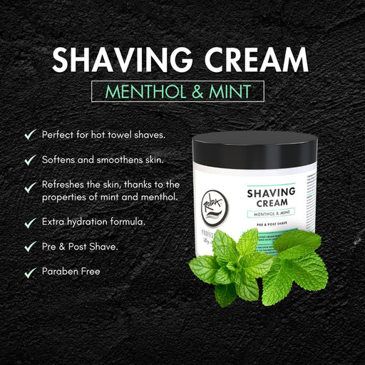 Rolda Menthol & Mint Shaving Cream For Sensitive Skin 500g - Magnus SupplyRolda