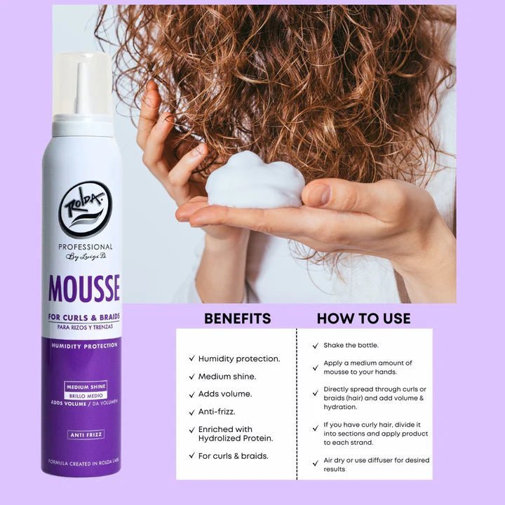 Rolda Professional Hair Mousse for Curls & Braids - Magnus SupplyRolda