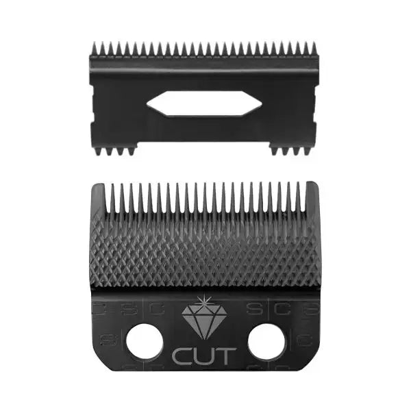 StyleCraft Replacement Diamond Cut Fixed Fade Clipper Blade/Shallow Tooth 2.0 Set SC540B