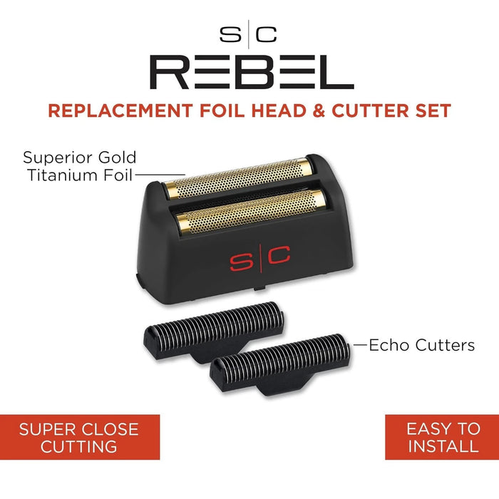 StyleCraft Rebel Replacement Foil Head and Cutter Set SC555G