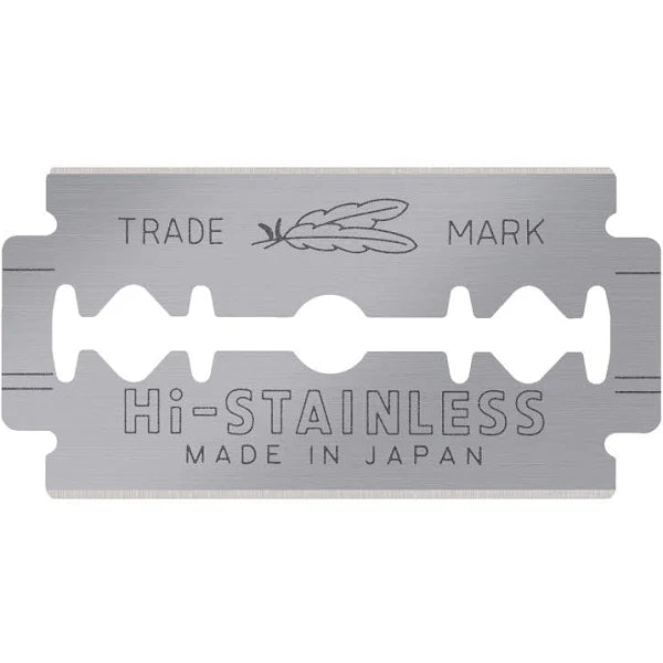 Feather HI-Stainless 5 Razor blades Double Edge