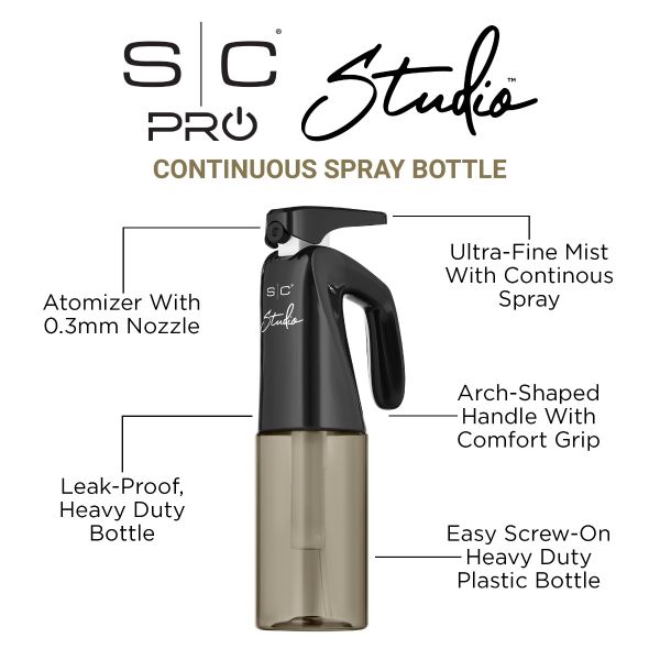 Stylecraft Continuous Spray Bottle – 6.8 oz (SC334B) - Magnus SupplyStylecraft