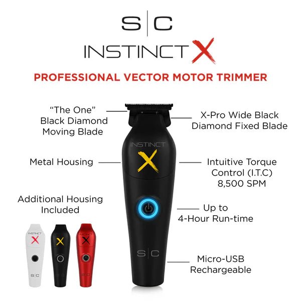 StyleCraft Instinct - X Cordless Metal Trimmer w/ IN2 Vector Motor & (SC411M) - Magnus SupplyStyleCraft