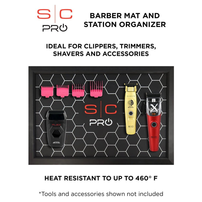 Stylecraft Pro Barber Mat & Station Organizer (SC330B) - Magnus SupplyStylecraft