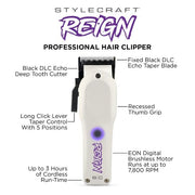 StyleCraft Reign Professional Hair Clipper SC620W - Magnus SupplyStyleCraft
