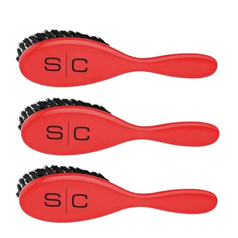 StyleCraft Fresh Cut Fade & Cleaning Barber Brush (3-Pack Set)