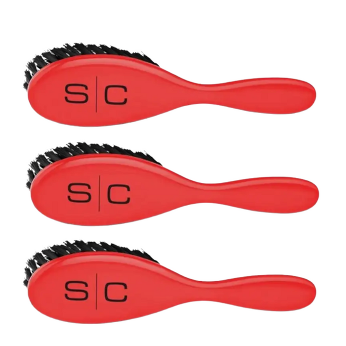 StyleCraft Fresh Cut Fade & Cleaning Barber Brush (3-Pack Set)