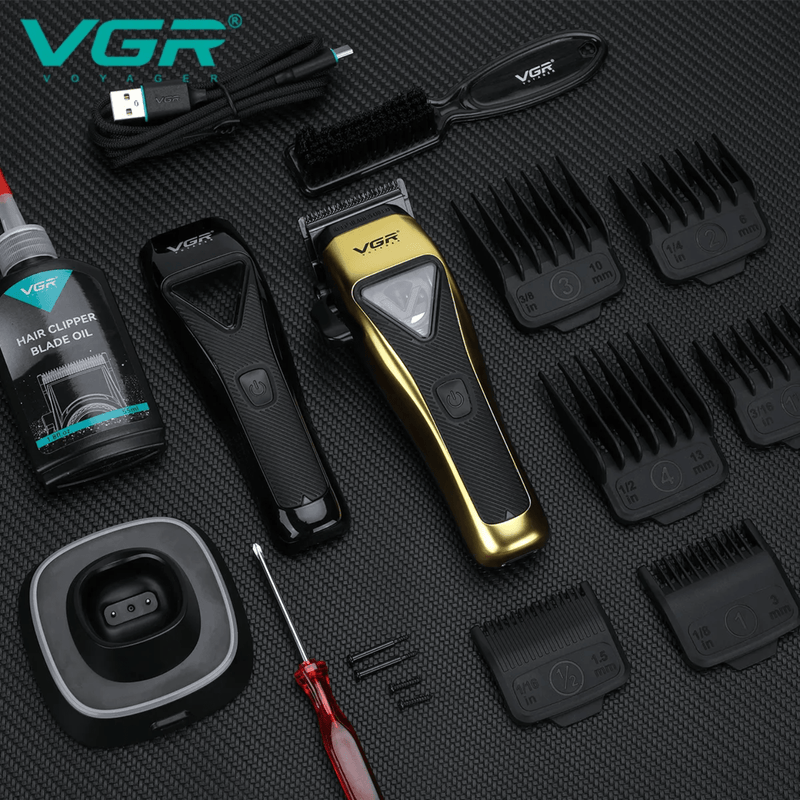 Vector Motor Clipper VGR V-015 | Professional Cordless Hair Clipper - Magnus SupplyVGR