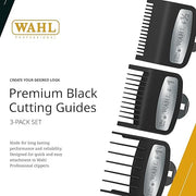 Wahl Premium Metal Black Cutting Guides 3 Pack Set - Magnus SupplyWahl