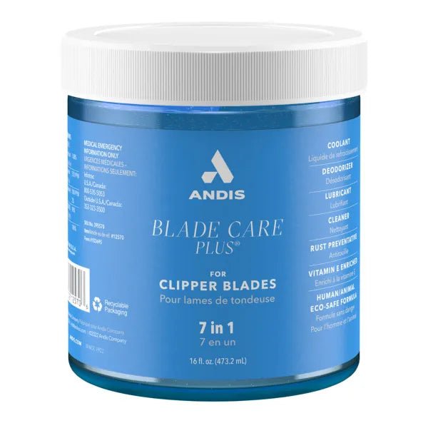 Andis Blade Care Plus Dip Jar – 7-in-1 Formula, 16 oz