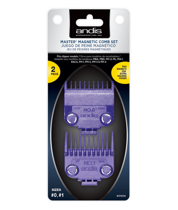 Andis Master Magnetic Comb Set Dual Pack (2pcs) #01900