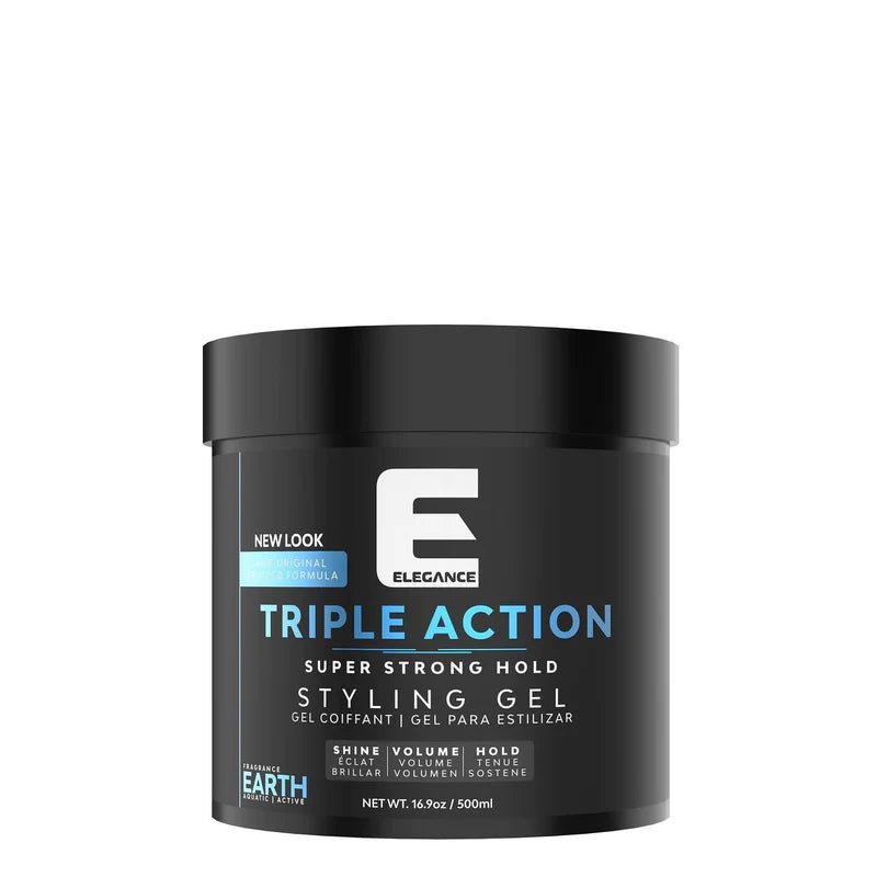 Elegance Triple Act Hair Gel "Earth" Blue - Magnus SupplyElegance