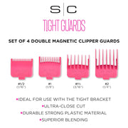 GAMMA+ Dub Magnetic Tight Clipper Guards 4-pack - MagnusSupplyGamma+