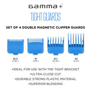 GAMMA+ Dub Magnetic Tight Clipper Guards 4-pack - MagnusSupplyGamma+