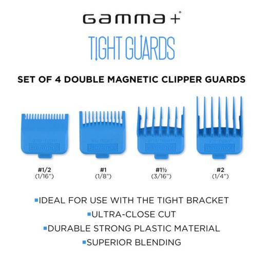 Gamma Dub Magnetic Tight Clipper Guards 4-Pack - Magnus SupplyGamma
