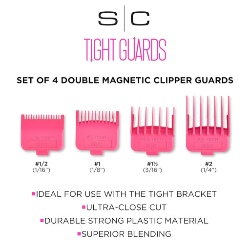 Gamma Dub Magnetic Tight Clipper Guards 4-Pack - Magnus SupplyGamma