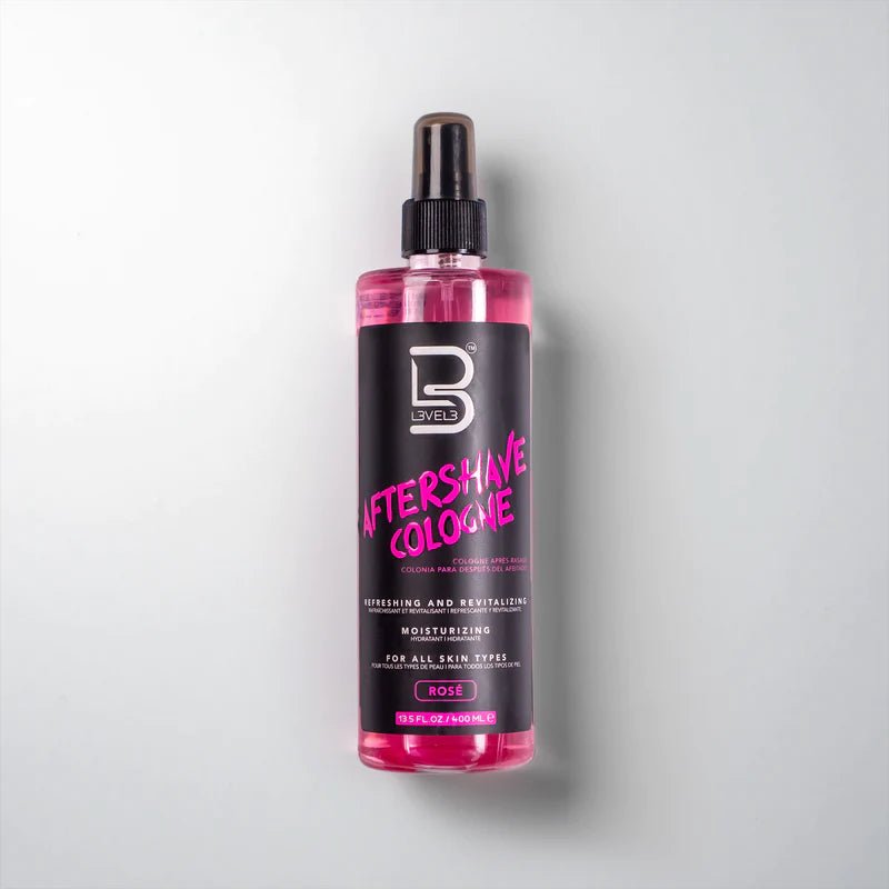 Level3 Aftershave Cologne 400ml Pink – Professional barber aftershave spray for soothing and refreshing skin after shaving.