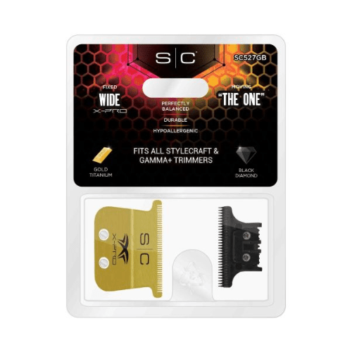 SC Wide Gold X-Pro & ‘THE ONE’ Deep Tooth Cutter Set SC527GB - MagnusSupplyStylecraft